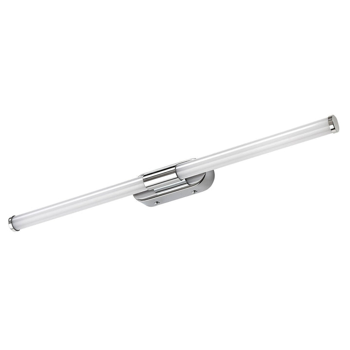 Aplique de interior Tenebra, LED 8 W, 1000 lm, 4000 K, L 60 cm, IP44, cromado, 75095