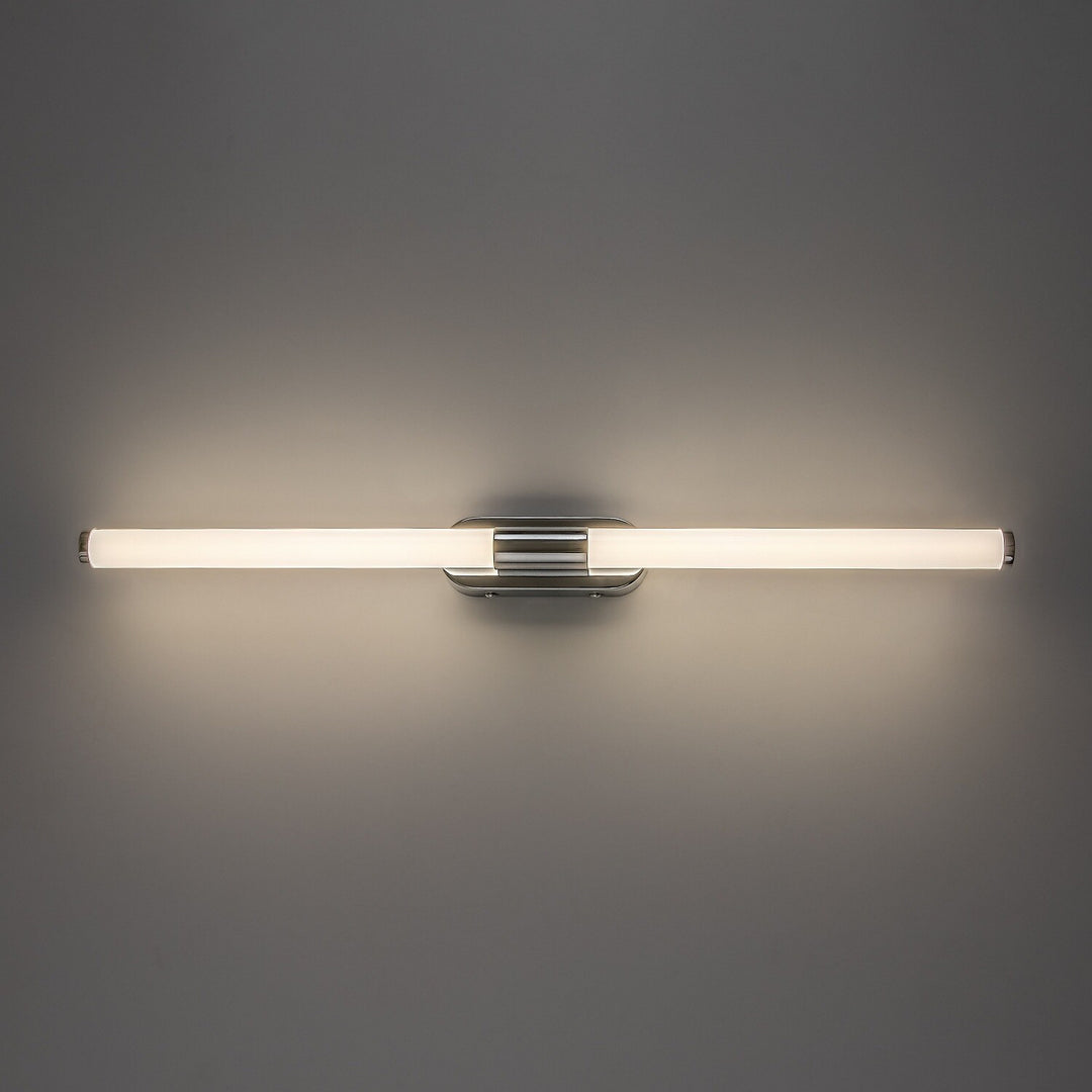 Aplique de interior Tenebra, LED 8 W, 1000 lm, 4000 K, L 60 cm, IP44, cromado, 75095