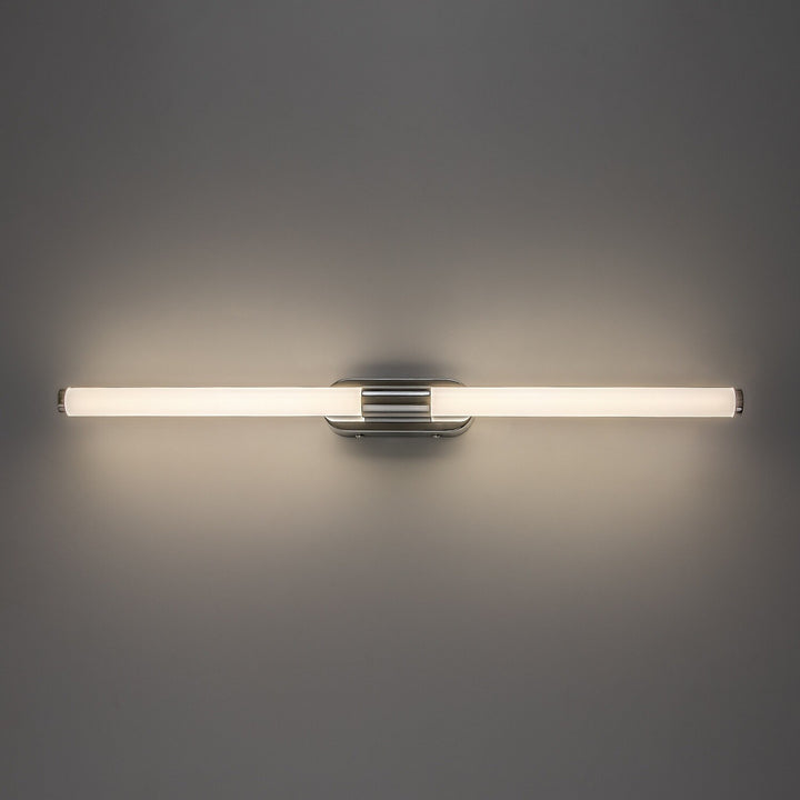 Aplique de interior Tenebra, LED 8 W, 1000 lm, 4000 K, L 60 cm, IP44, cromado, 75095