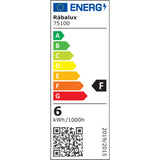 Aplique de interior Tenero, LED 6 W, 4000 K, 600 lm, 29 cm de altura, cromado, IP44, 75100