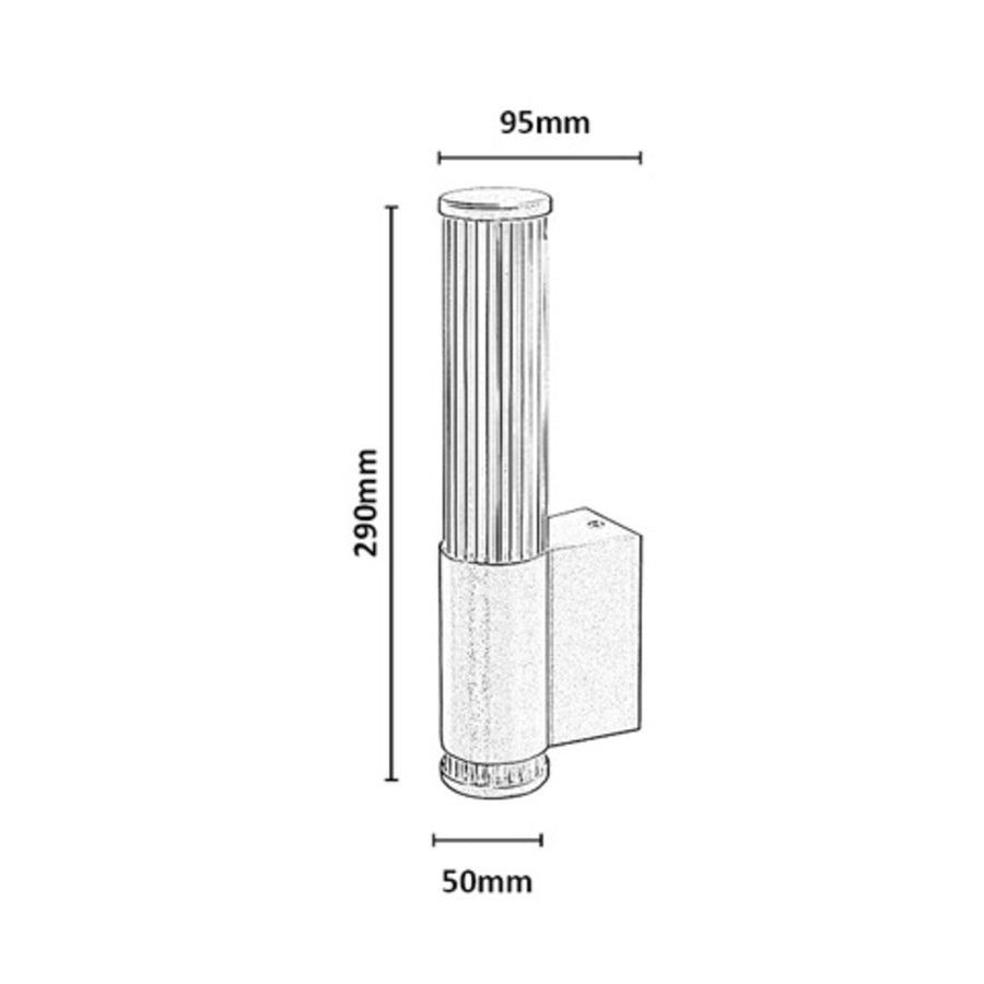 Aplique de baño, Calyn, LED 6 W, 4000 K, 530 lm, 29 cm de altura, dorado, IP44, 75106