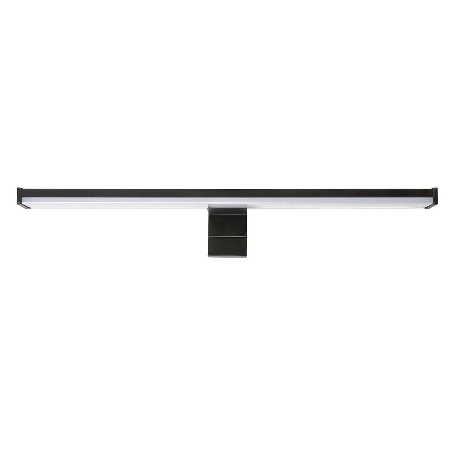Aplique de baño, Seyra, LED 8 W, 4000 K, 650 lm, L 40 cm, negro, IP44, 75112