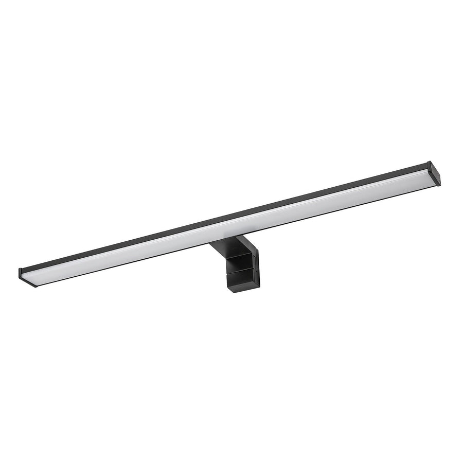 Aplique de baño, Seyra, LED 12 W, 4000 K, 910 lm, L 60 cm, negro, IP44, 75113