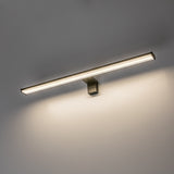 Aplique de baño, Seyra, LED 12 W, 4000 K, 910 lm, L 60 cm, negro, IP44, 75113