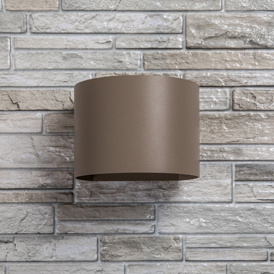Aplique de exterior, Virna, LED 5 W, 420 lm, temperatura de color 2700, 4000, 6500 K, IP54, gris-beige, 77217