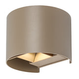 Aplique de exterior, Virna, LED 5 W, 420 lm, temperatura de color 2700, 4000, 6500 K, IP54, gris-beige, 77217