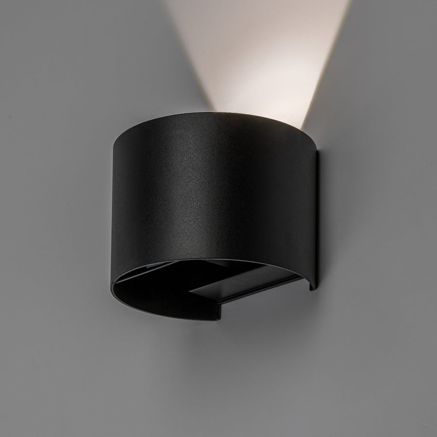 Aplique de exterior, Virna, LED 5 W, 420 lm, temperatura de color 2700, 4000 y 6500 K, IP54, negro, 77218