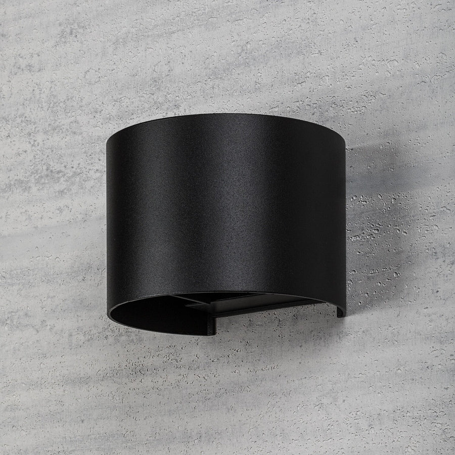 Aplique de exterior, Virna, LED 5 W, 420 lm, temperatura de color 2700, 4000 y 6500 K, IP54, negro, 77218