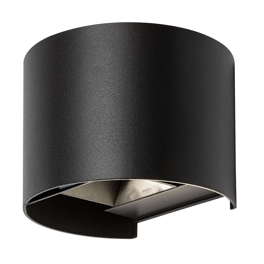 Aplique de exterior, Virna, LED 5 W, 420 lm, temperatura de color 2700, 4000 y 6500 K, IP54, negro, 77218