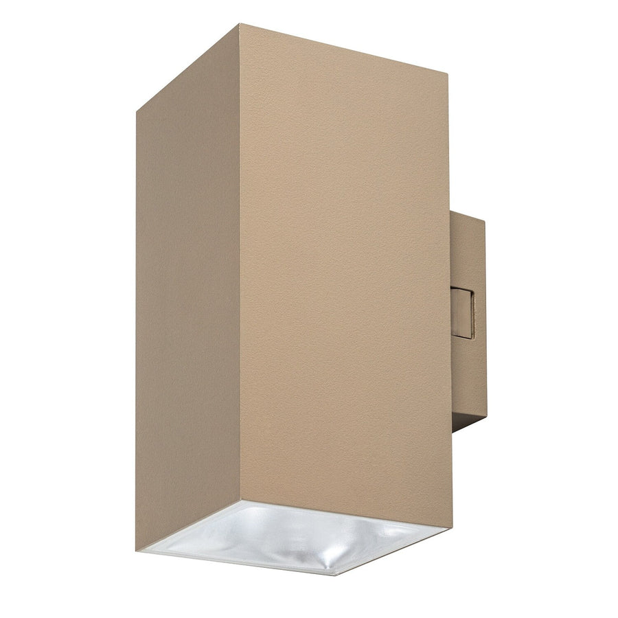 Aplique de exterior, Urfa, LED 18 W, 1800 lm, temperatura de color 2700, 4000, 6500 K, altura 16 cm, IP65, gris-beige, 77215