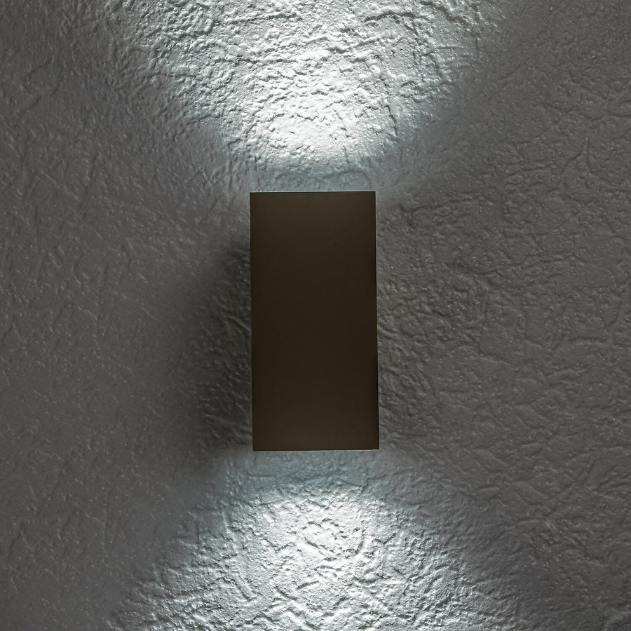 Aplique de exterior, Urfa, LED 18 W, 1800 lm, temperatura de color 2700, 4000, 6500 K, altura 16 cm, IP65, gris-beige, 77215