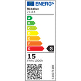 Aplique de baño, Odran, LED 15 W, 1200 lm, 4000 K, L 40 cm, gris plomo, IP44, 75114