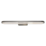 Aplique de baño, Odran, LED 18 W, 1350 lm, 4000 K, L 60 cm, color gris plomo, IP44, 75115
