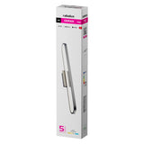 Aplique de baño, Odran, LED 18 W, 1350 lm, 4000 K, L 60 cm, color gris plomo, IP44, 75115