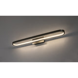 Aplique de baño, Odran, LED 18 W, 1350 lm, 4000 K, L 60 cm, color gris plomo, IP44, 75115