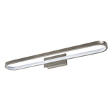 Aplique de baño, Odran, LED 18 W, 1350 lm, 4000 K, L 60 cm, color gris plomo, IP44, 75115