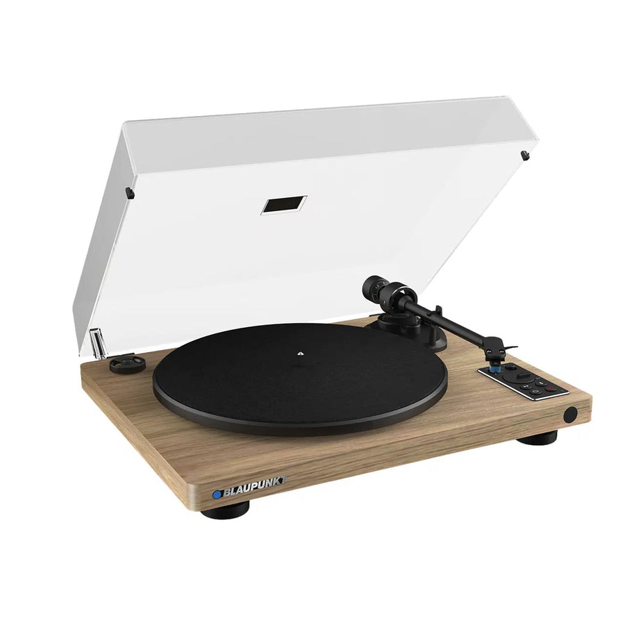 Tocadiscos automático de vinilo Blaupunkt, con BT y USB, cápsula Audio-Technica, compatible con discos de 7" y 12", Varsovia AT100BT