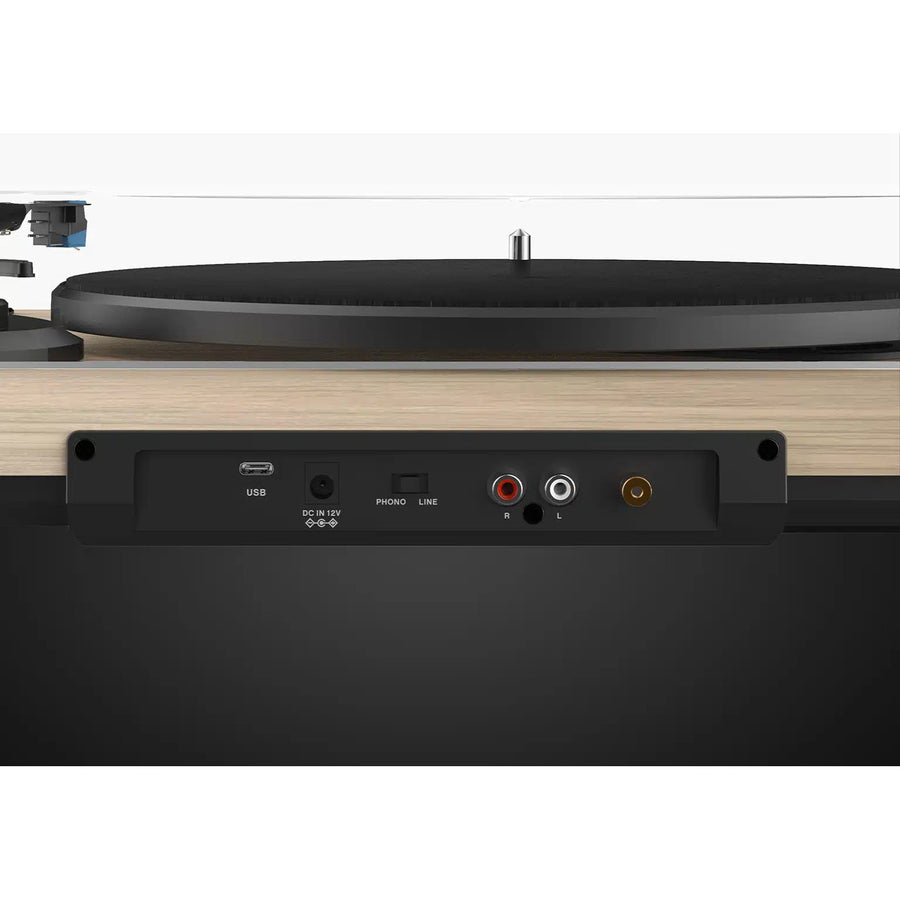 Tocadiscos automático de vinilo Blaupunkt, con BT y USB, cápsula Audio-Technica, compatible con discos de 7" y 12", Varsovia AT100BT