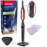 Fregona a vapor Vileda Steam Plus Pro: elimina el 99,9 % de las bacterias, se calienta rápidamente, apta para todo tipo de suelos, 180839
