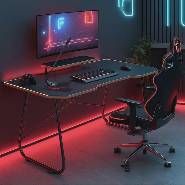 Microfone USB para gamers LED streaming 1,5m sensibilidade 21dB + 3dB NanoRS RS710