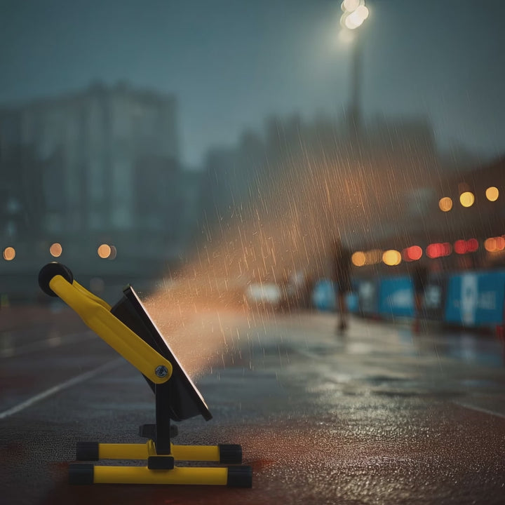 Suporte de chão amarelo Maclean MCE632 para projetores LED de aço Maclean com ângulo ajustável MCE550/650 MCE652