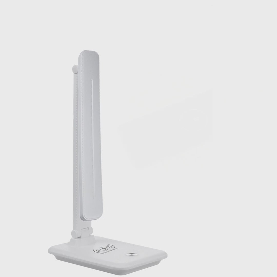 Lâmpada de mesa LED regulável Lâmpada de mesa de 9W com carregador de indução Qi