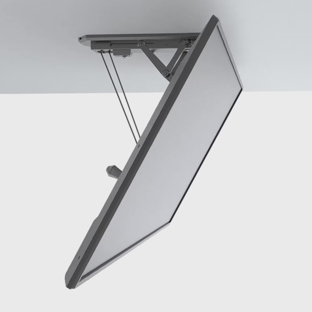 Suporte elétrico para TV de teto Maclean MC-880 com controle remoto para paredes inclinadas 32-70 "Max 35kg Max VESA 600x411