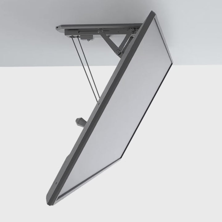 Suporte elétrico para TV de teto Maclean MC-880 com controle remoto para paredes inclinadas 32-70 "Max 35kg Max VESA 600x411