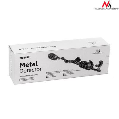 Detector de metales con discriminador, bobina de búsqueda resistente al agua Maclean MCE972