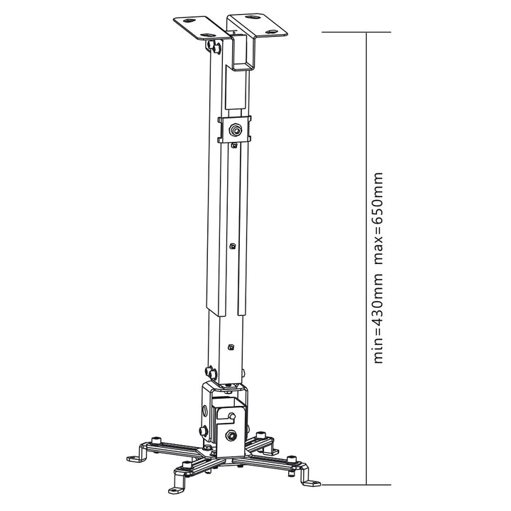 Suporte para projetor de teto até 20 kg Universal Maclean MC-581