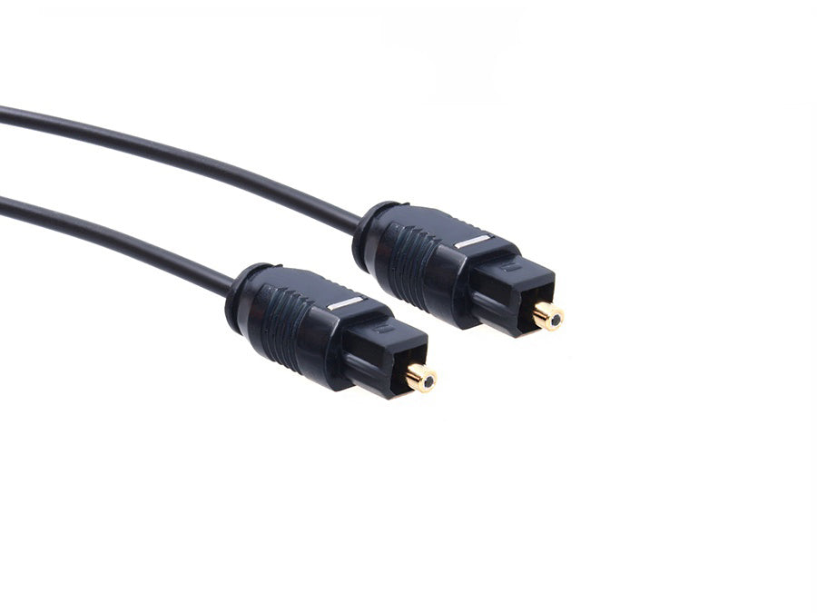 Cabo Óptico Toslink TT SLIM 2mm (Comprimento de 0,5m a 5m) Preto Maclean MCTV-750