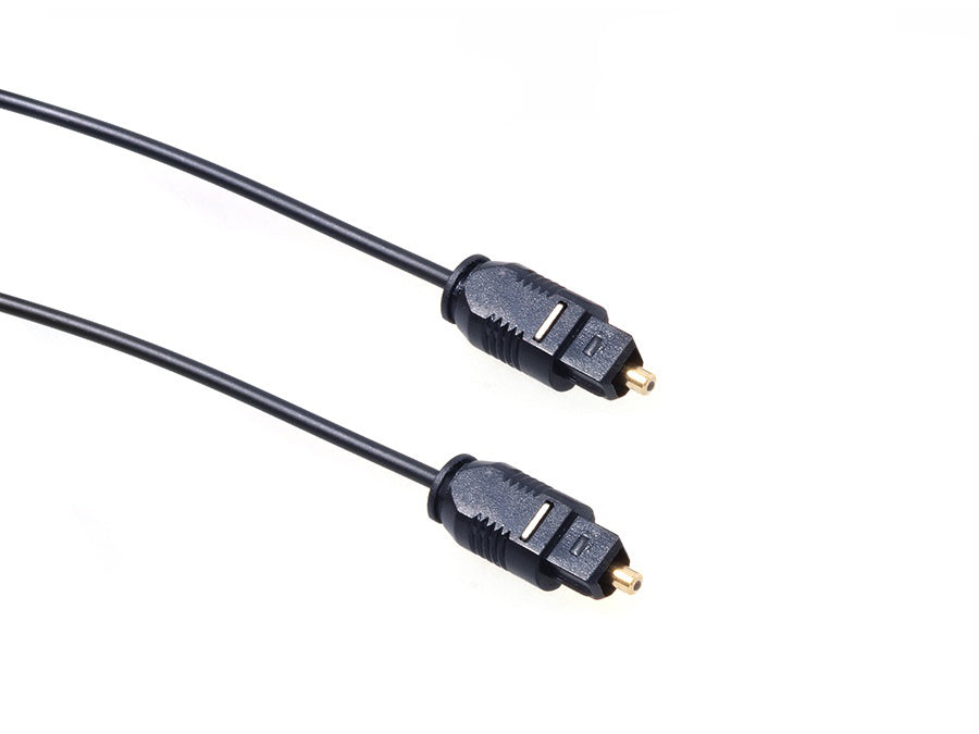 Cabo Óptico Toslink TT SLIM 2mm (Comprimento de 0,5m a 5m) Preto Maclean MCTV-750