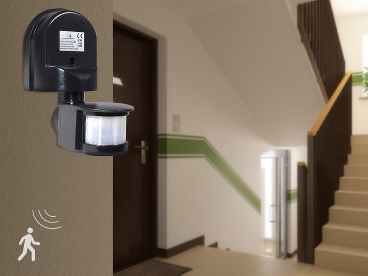 Sensor de movimiento de pared y crepuscular 180 ° Maclean MCE25