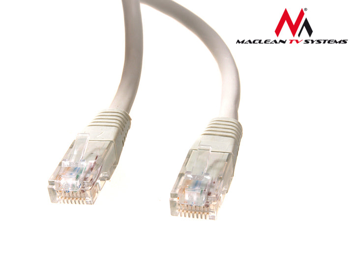 Cable de red patch cord UTP Cat.5e 24AWG, 2 x RJ45 macho de 0,5 m Maclean MCTV-646