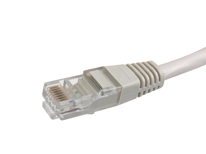 Cabo de rede UTP LAN CAT6, terminado com conectores RJ45, cinza - 2m