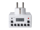 Temporizador digital programável Schuko 3600W máx. 156 programas Maclean Energy MCE30