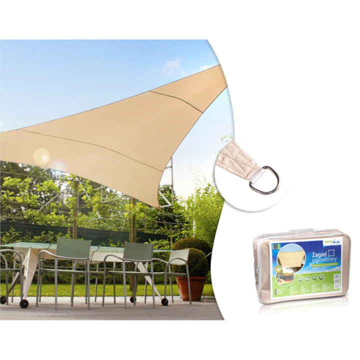 Toldo de jardim vela 5 m poliéster triângulo GreenBlue GB502