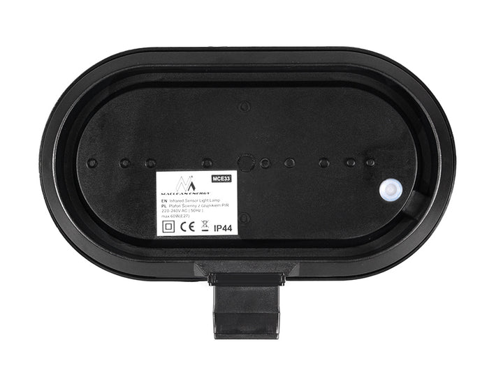 Aplique de pared con detector de movimiento 180°, sensor crepuscular Maclean Energy MCE33