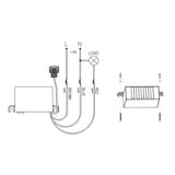 Sensor crepuscular con sonda externa 2300W Maclean Energy MCE34