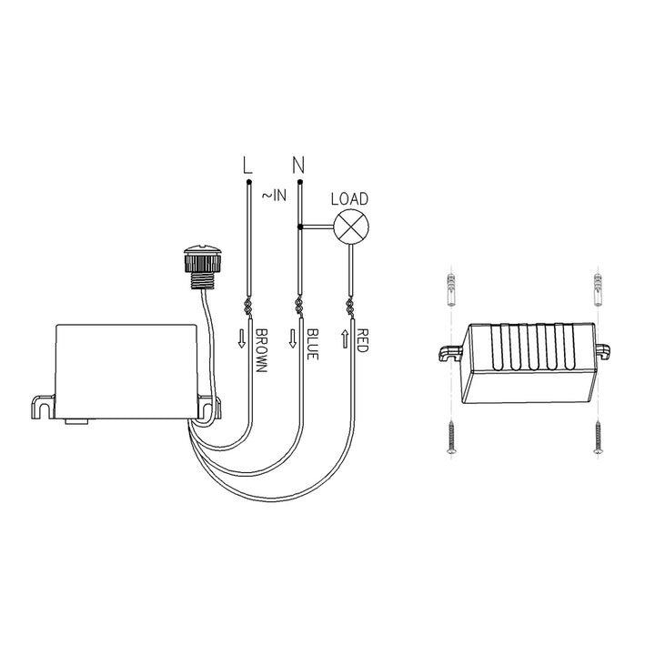 Sensor crepuscular con sonda externa 2300W Maclean Energy MCE34