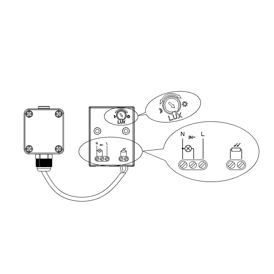 Sensor crepuscular con sonda externa máx. 3450W Maclean Energy MCE35