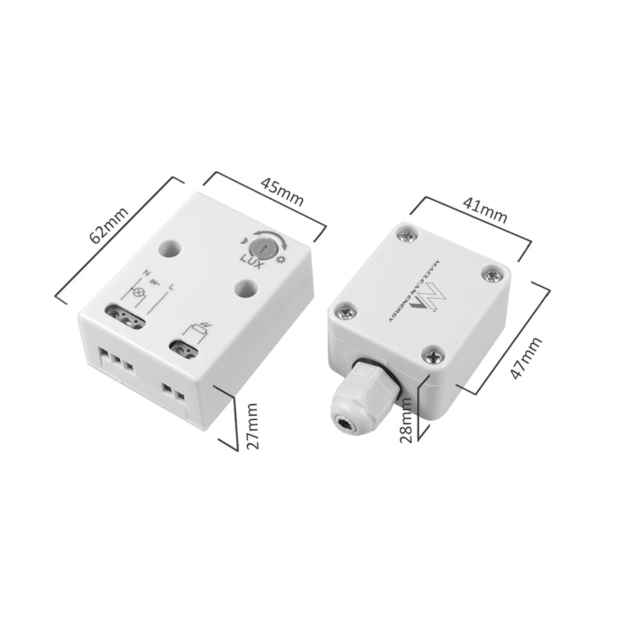 Sensor crepuscular con sonda externa máx. 3450W Maclean Energy MCE35