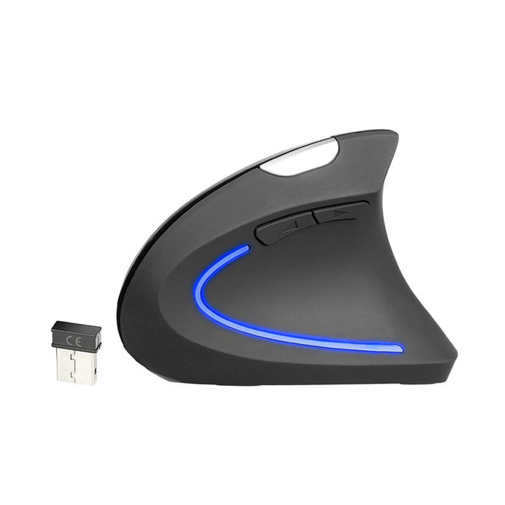 Mouse sem fio ergonômico com retroiluminação USB Flipper RF Nano USB, óptico, PC, 1600 DPI, roda