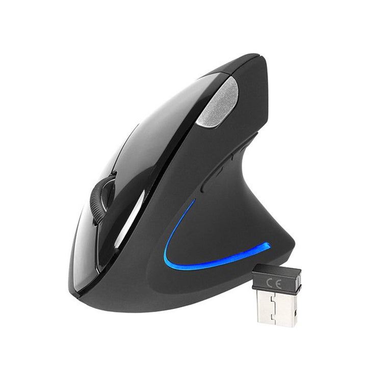 Mouse sem fio ergonômico com retroiluminação USB Flipper RF Nano USB, óptico, PC, 1600 DPI, roda