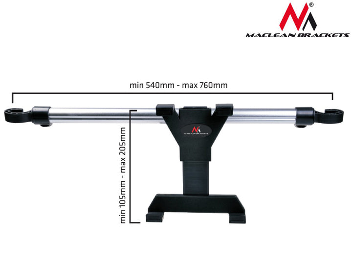 Suporte para carro para tablet de 7–10,1" para encosto de cabeça Maclean MC-657