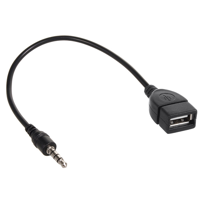 Cable adaptador USB 2.0 (hembra) a mini jack 3.5mm (macho) 15cm Maclean MCTV-693