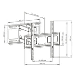 Soporte para brazo para TV LED / LCD / Plasma 23-55 "45kg AR-70 Art