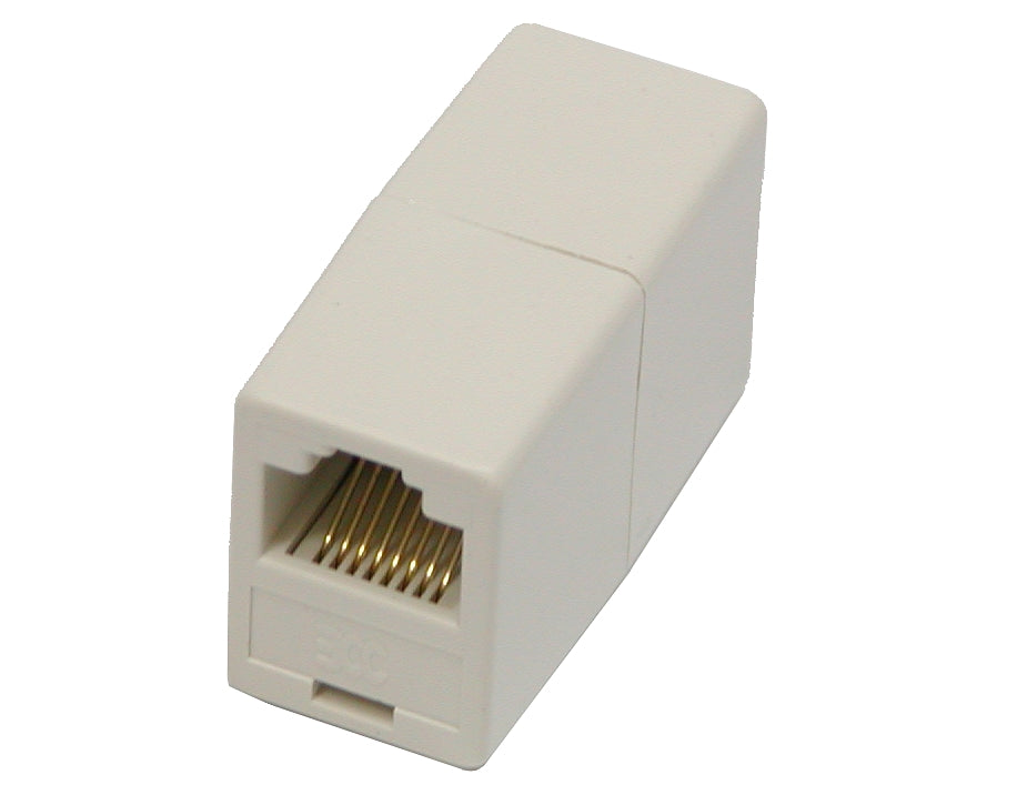 Conector dourado RJ-45 soquete-soquete 8p8c RJ45