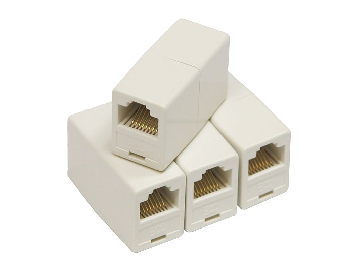 Conector dourado RJ-45 soquete-soquete 8p8c RJ45