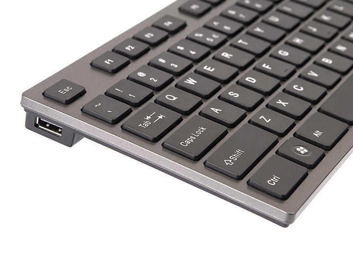 Teclado KV-300H Slim USB Hub USB A4-Tech ultra plano